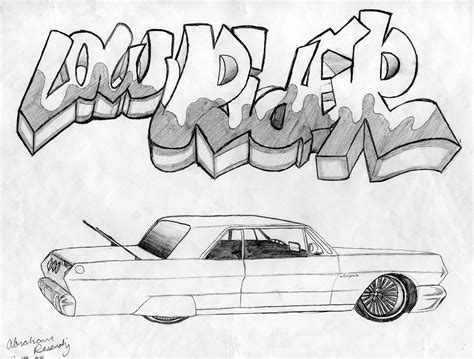 lowrider drawings easy